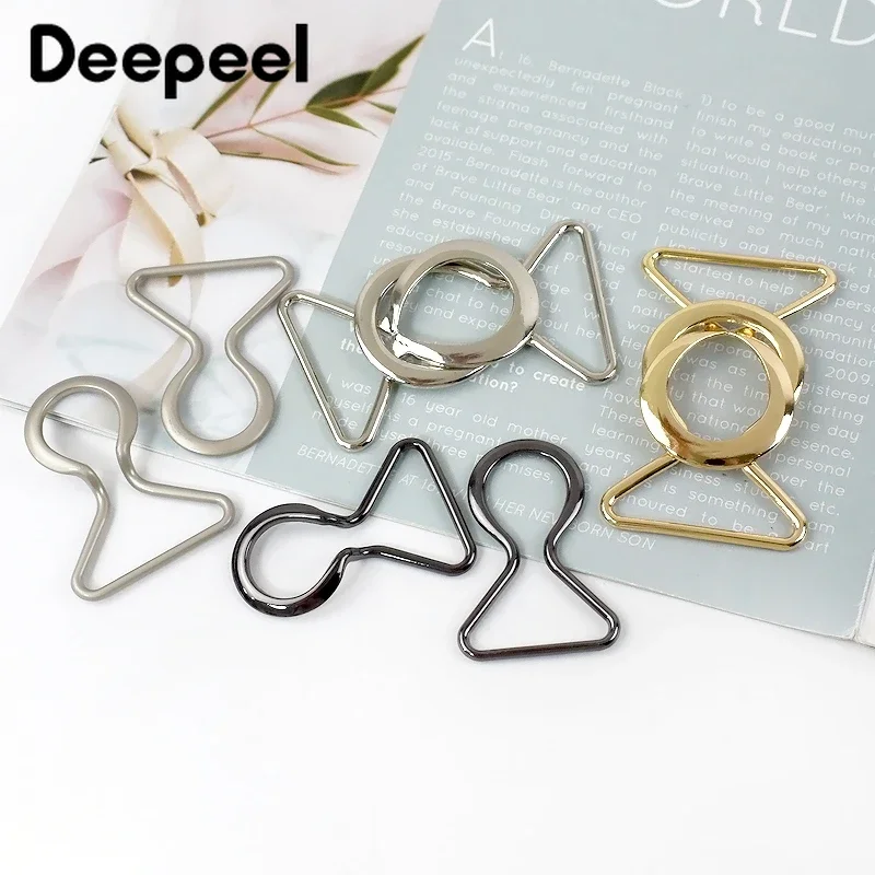 

5Pcs Deepeel 20-40mm Coat Belt Buckle Hasp Fastener Wind Down Jack Button Webbing Strap Buckles Decorative Sewing Accessories