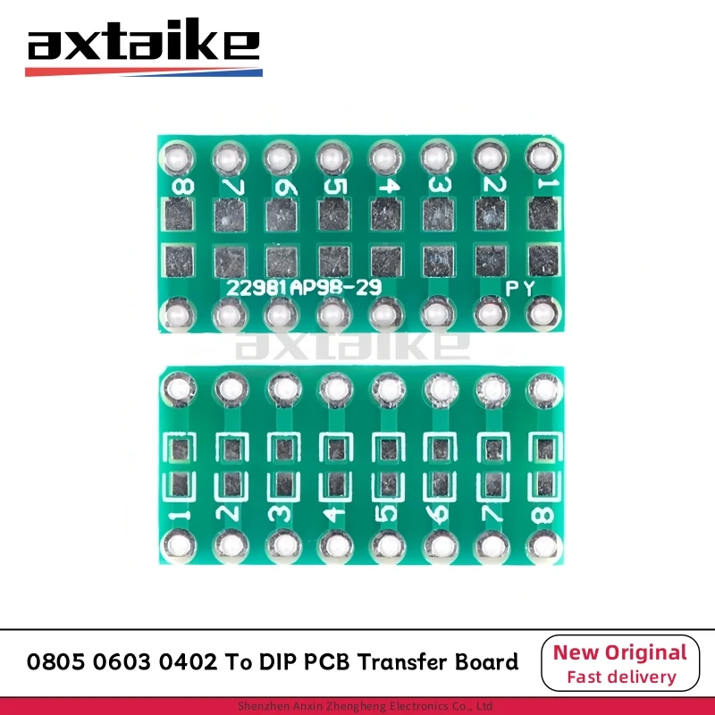 20 STKS 0805 0603 0402 Om DIP PCB Transfer Board DIP Pin Board Pitch Capaciteit Weerstand Adapter Plaat Conversie Board