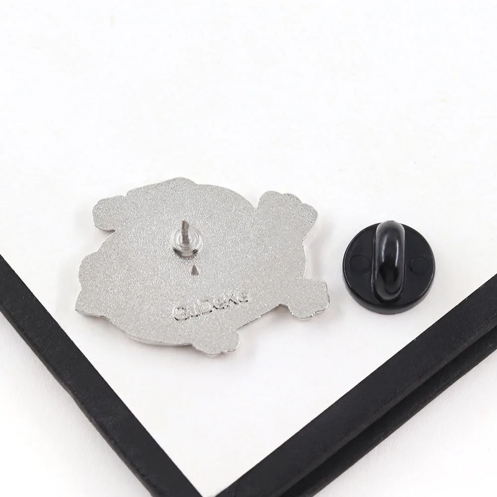 Cute Frog Riding Bird Enamel Pins Kawaii Animal Frog with Binoculars Brooches Funny Cartoon Badge Backpack Lapel Pin Jewelry Gif