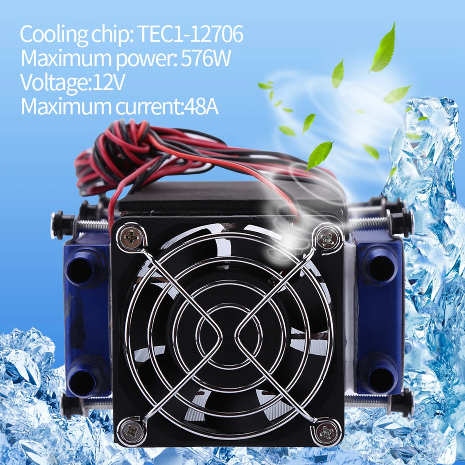

DIY Thermoelectric Cooler 12V 576W 8-Chip TEC1-12706 DIY Thermoelectric Cooler Refrigeration Air Cooling Device Peltier Coolers