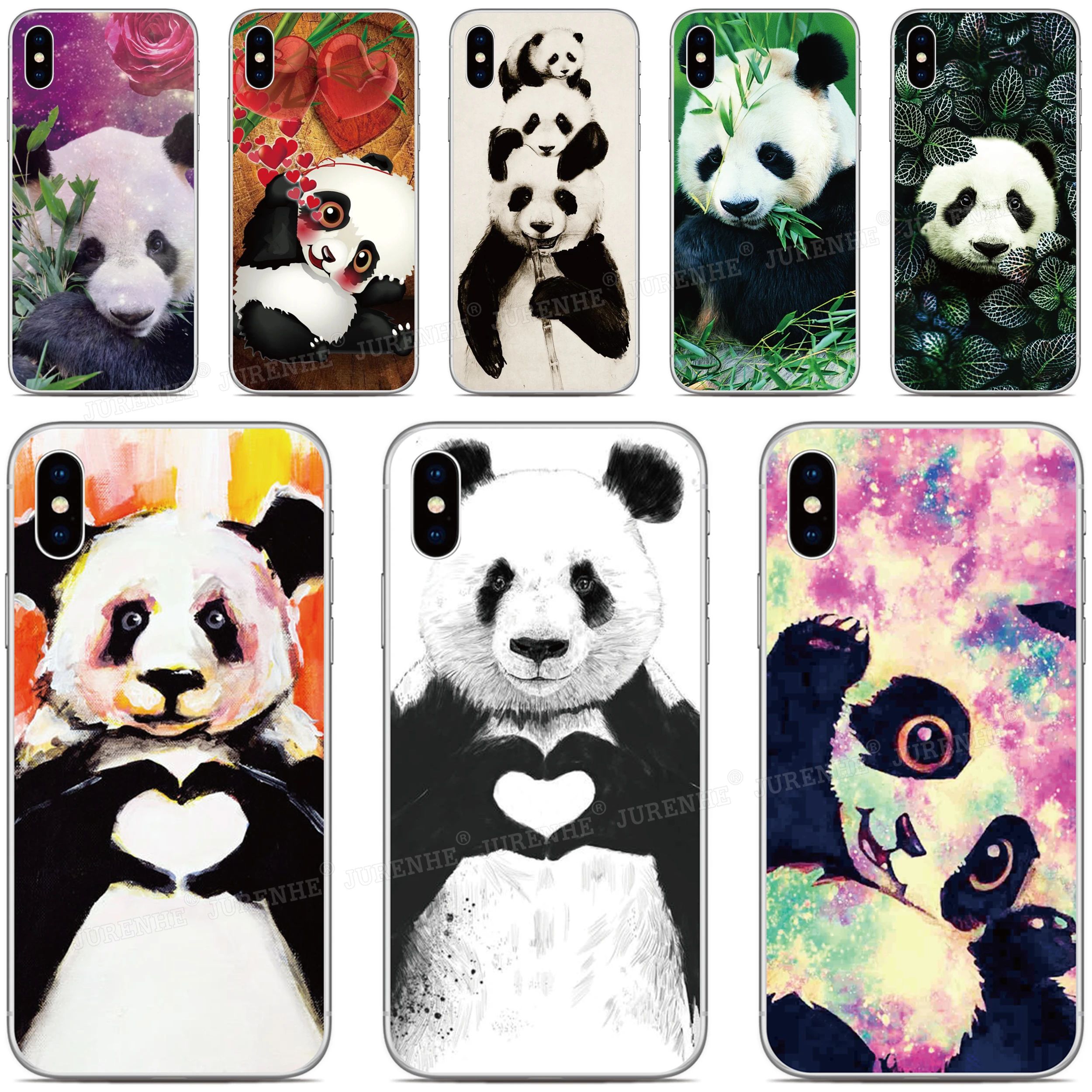 Panda Funny Phone Case For Sony Xperia 10 5 1 VI II III IV V 2023 XZ5 XZ4 XZ3 XZ2 XA2 Plus XA3 Ultra L3 L4 E5 Z5 Back Cover