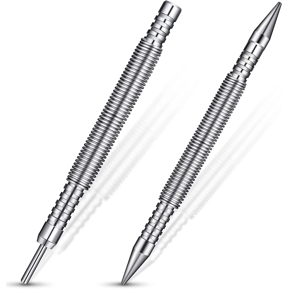 

ABNC-2Pcs Hinge Pin Tool 1/32 2/32inch Hammerless Pogo Pin Punch Door Hinge Pin Removal Tool Small Spring Center Punch