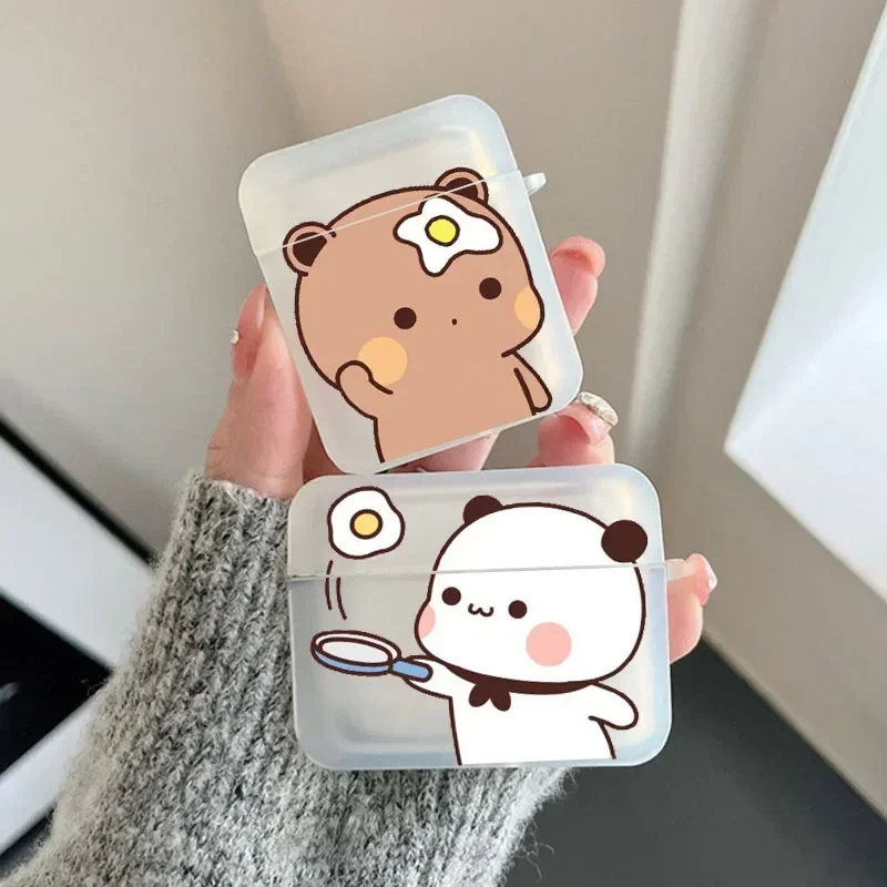 

Cute Bear Couple Cases for Airpods Pro 3 2 1 Earphone Shell Wireless Bluetooth Charging Box for Apple Airpod 3 Cover Bag Fundas