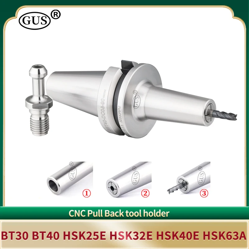 BT30 BT40 BBT40 Держатель инструмента с откатной спинкой HSK 25E HSK32E HSK40E HSK63A DC04 DC06 DC08 DC12 Держатель инструмента с откатным механизмом с ЧПУ
