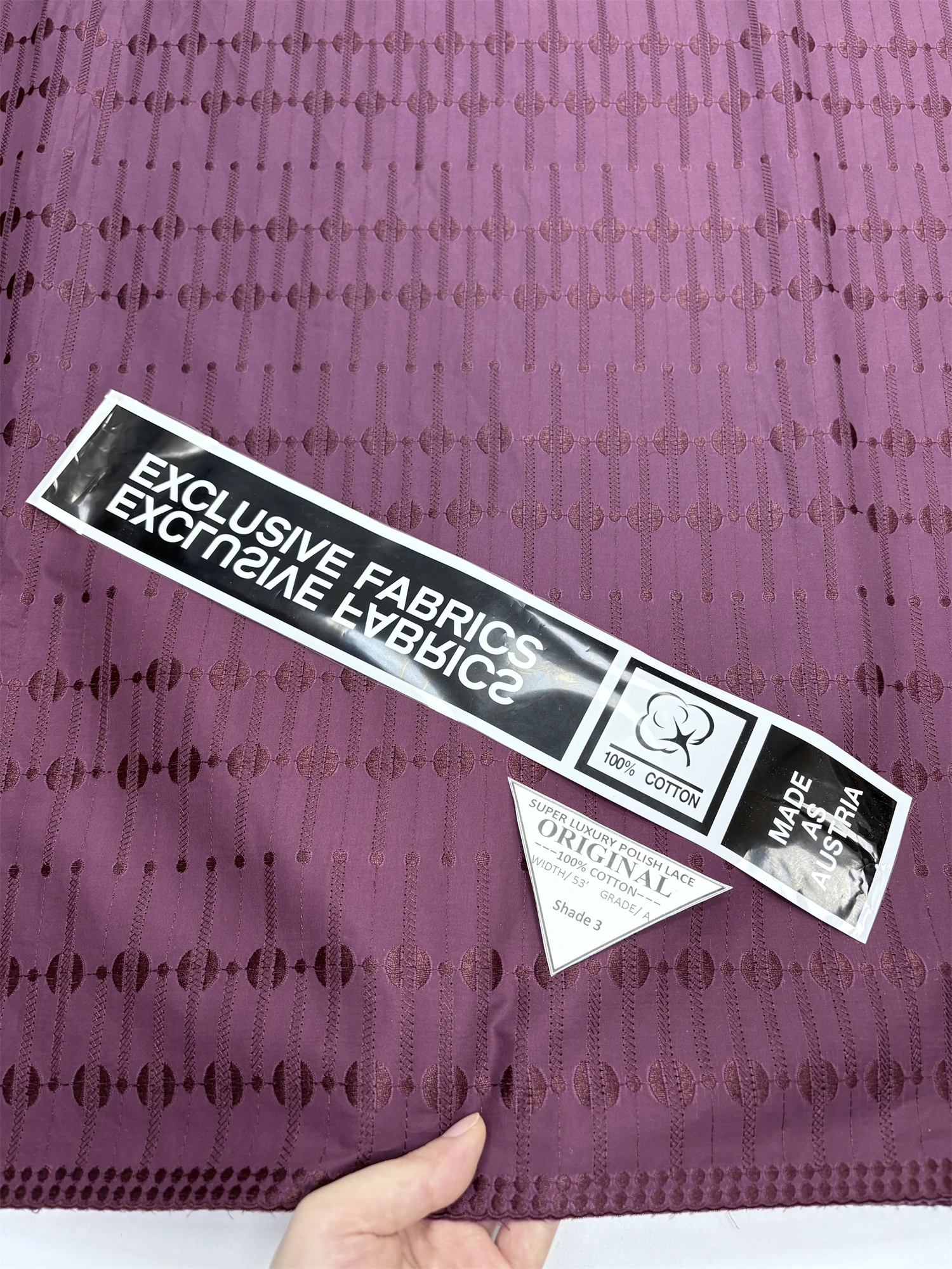 Pure Color African Swiss Polish 100% Cotton Voile Lace Men High Quality 5Yards Embroidery Nigeria Polish Fabrics For Wedding XXS