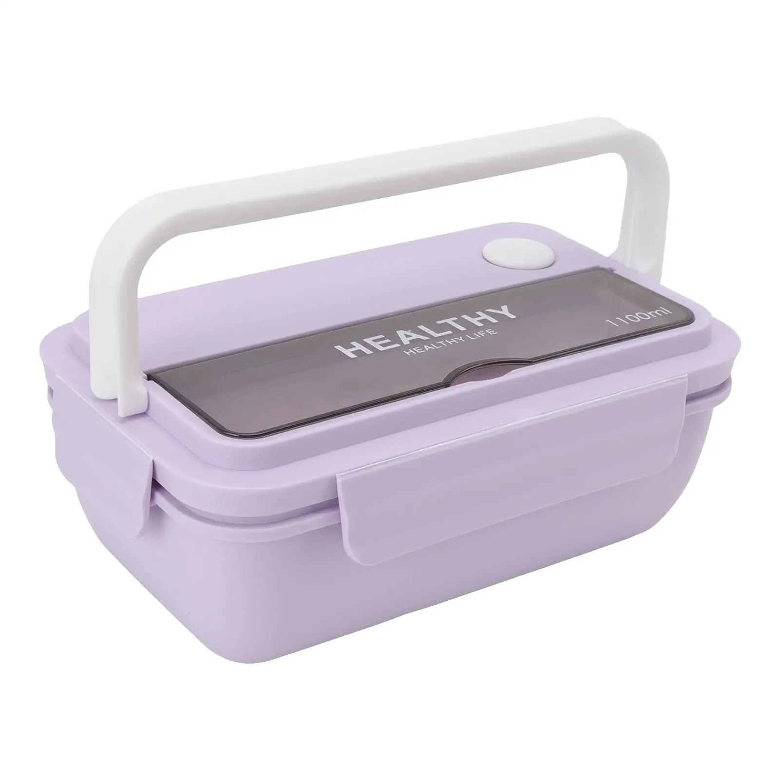 1100ml Easy-Clean Lunch Container with Independent Space - Perfect Salad Box for office Workers