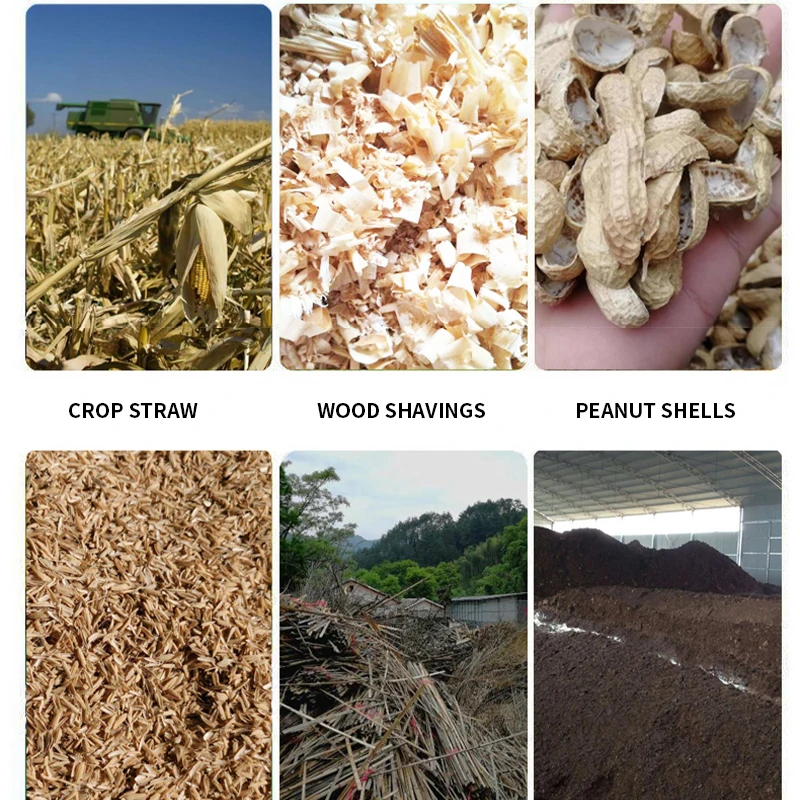 Peletizador orgânico 7.5kw HL-200 v da alimentação do adubo da palha da serragem da madeira da máquina 60-80 kg/h nova da pelota da serragem do combustível da biomassa 380