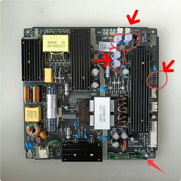Original power board with constant current and high voltage integrated ER5565S REV: 1.3
