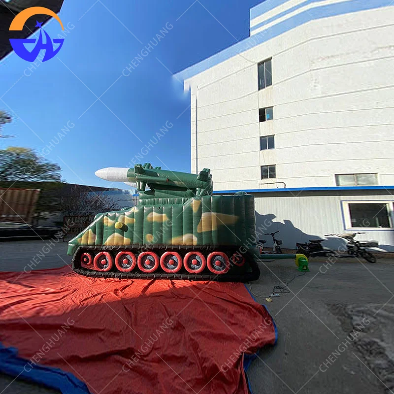 Giant Inflatable Rocket Launcher Model Inflatable Missile Vehicle model Advertising inflatable decorative props