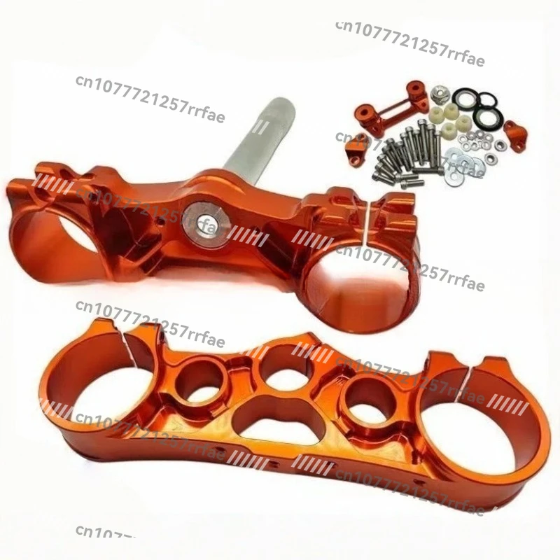 Off-road motorcycle, direction column assembly, upper and lower card holders