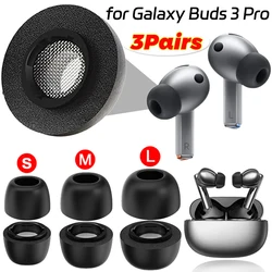 Memory Foam Eartips for Samsung Galaxy Buds 3 Pro Eartips Noise Reduction Earplugs Soft Anti-Slip Earbuds Ear Tips For Buds3 Pro
