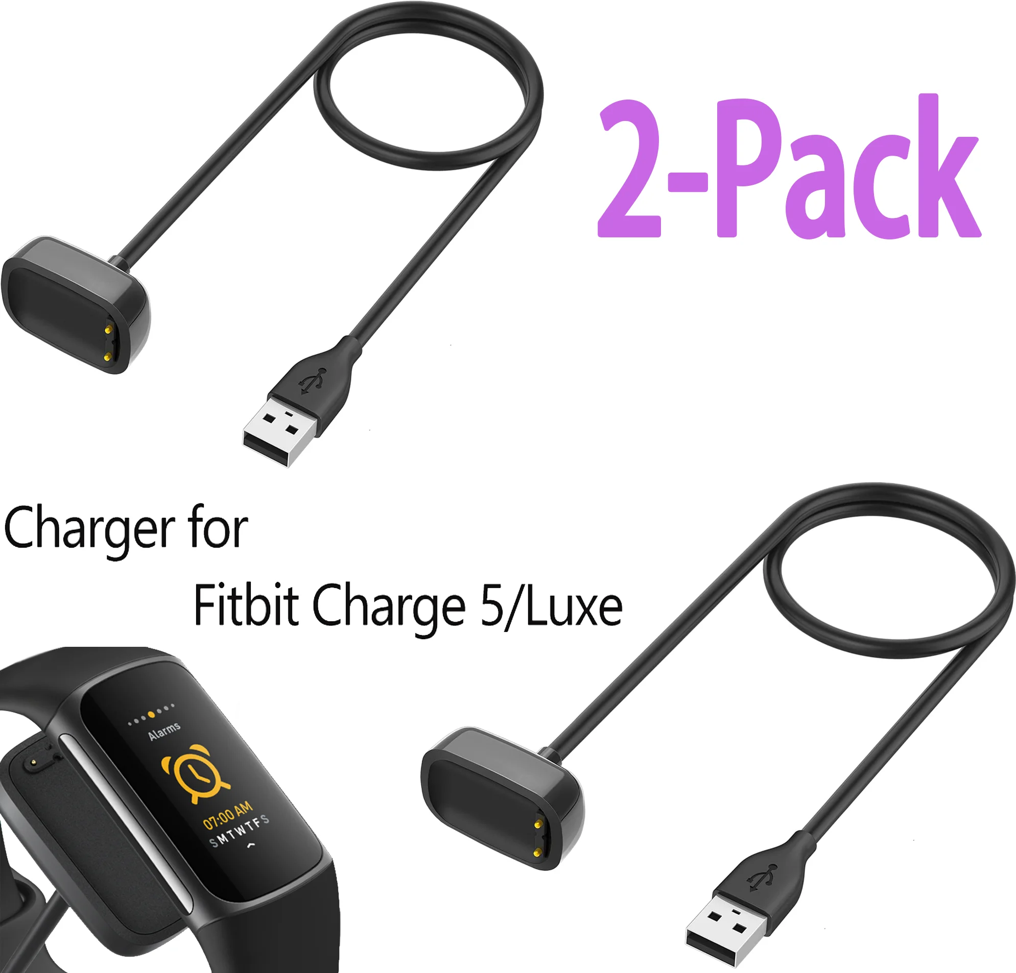 2 Pack For Fitbit C…