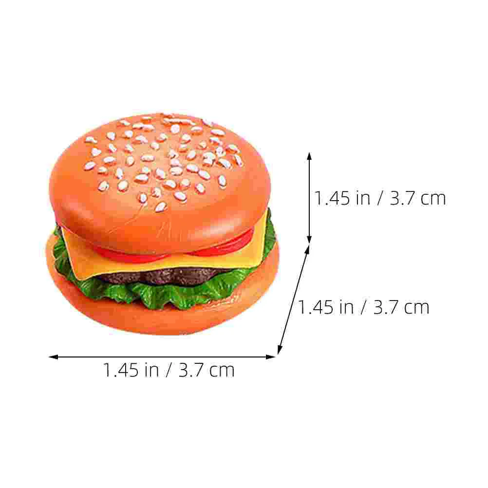 12 Pcs Toys Simulated Hamburger Hot Dog Play Food Kids Fast Playset Plastic Accessories Pretend Cognitive Simulation Travel