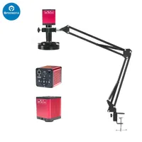48MP 4K 1080P Video HDMI USB Microscope Camera 130X Zoom C Mount Lens 38cm Cantilever Stand 56 LED Light Phone Soldering Repair