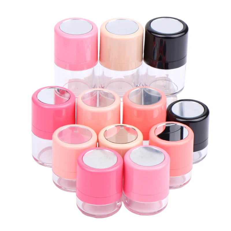 5/10g Mini Empty Refillable Loose Powder Box With Powder Puff Diy Cosmetic Powder Case Blusher Finishing Powder Jar Container