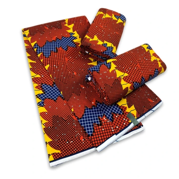 New Arrival Guaranteed Veritable Wax African Ankara Real Wax Ghana Tissus Pagne Wax 6 Yards African Printed Fabric 100% Cotton