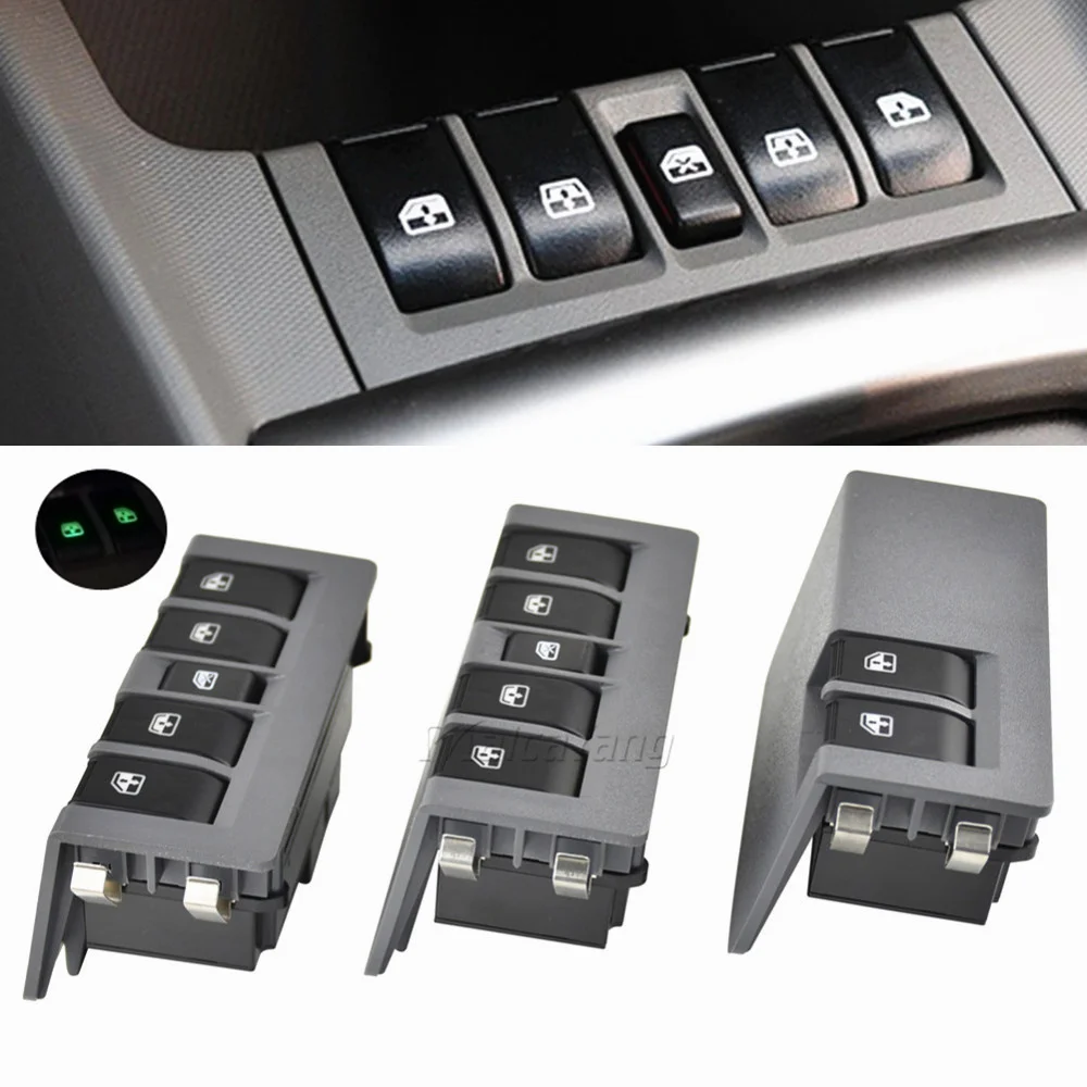 9005041 9005042 For Chevrolet Sail 2010-2014 Car Power Window Switch Lifter Master Control Button 11 Pins 4 Buttons Car
