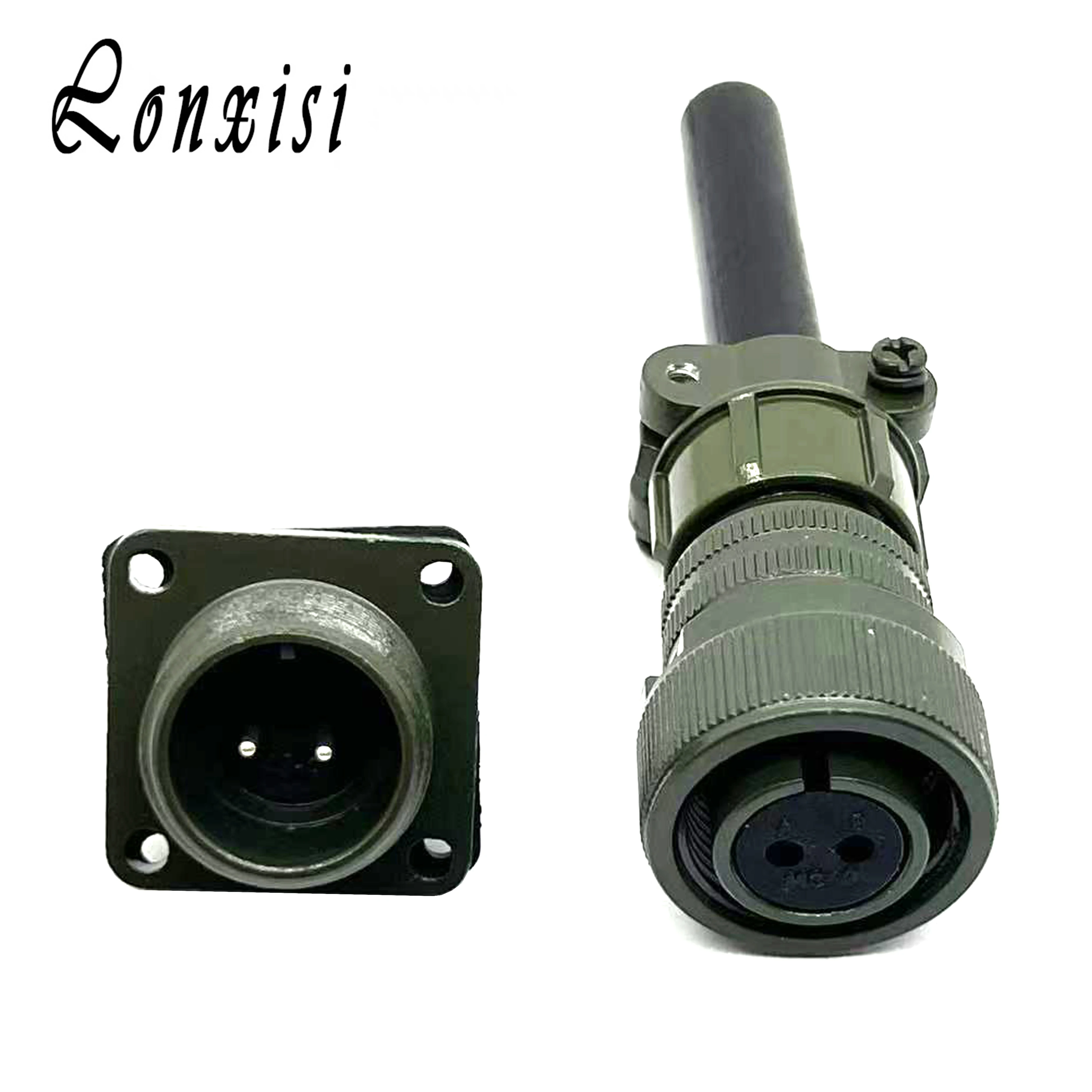 

1 Set 2/3 Pin MS5015 Series MS3108A-14S-9S/P Military Standards Aviation Wiring Plug MS3106A-14S-7S/P Straight Elbow Connector