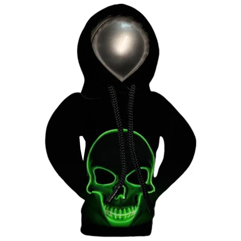 

Skeleton Car Center Console Gear Shift Knob Cover Hoodie Sweatshirt Interior Styling Handle Clothes Auto Manual Car Decoration