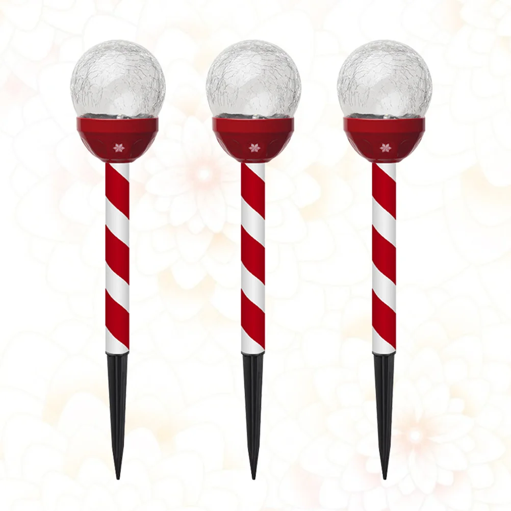 

3Pcs Solar Garden Lights Weatherproof Easy Install for Pathway Patio Yard Lawn Landscape Solar LED Lights for Christmas