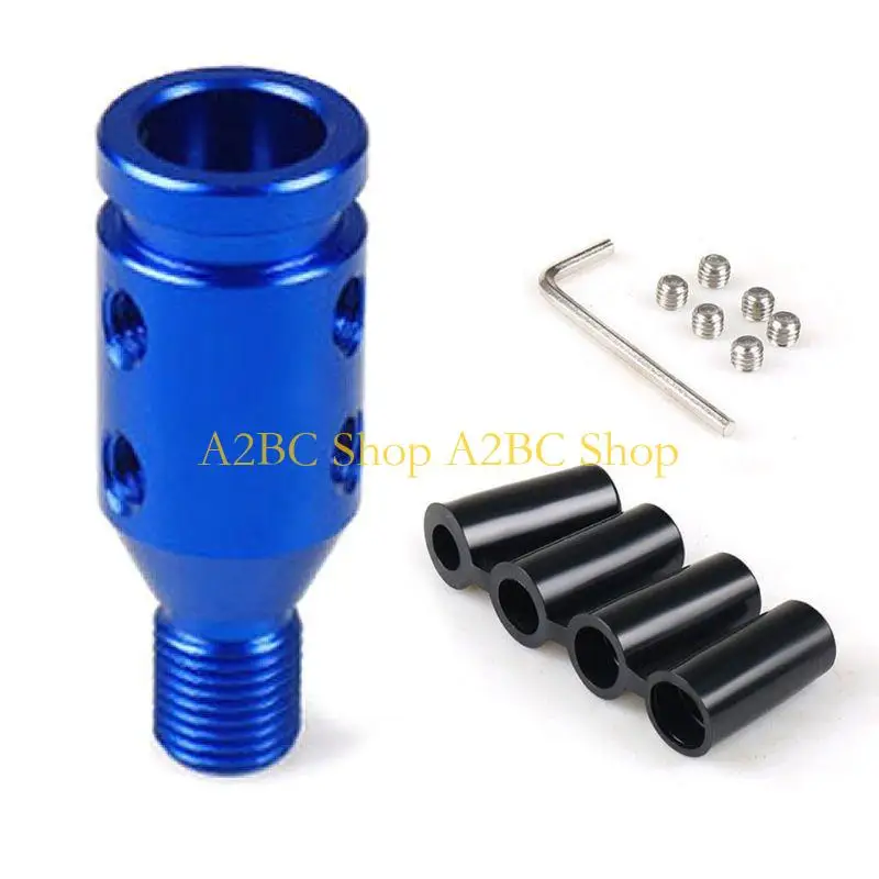 A2BC Universal Car Manual Gear Shift Knob Adapter For Non Threaded Shifters Shift Knob Adapter M12x1.25 Thread Aluminum Alloy