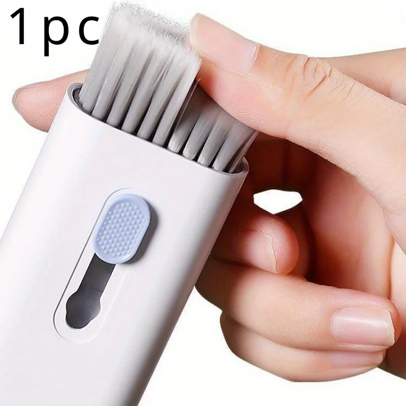 1pc Multi-function Computer Keyboard Cleaning Brush Set Bluetooth Headset Cleaning Mobile Phone Dust Removal Key Magic Device