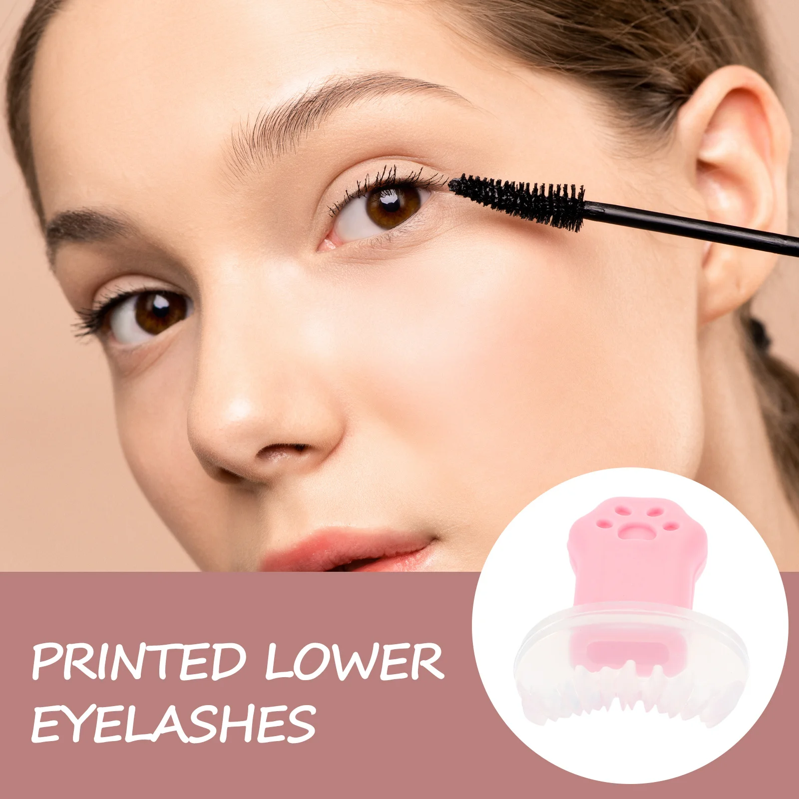 2Pcs Eyelash Stamps Silicone Reusable Eyelash Stencils Easy Application Eye Makeup Tool Makeup Guide for Women