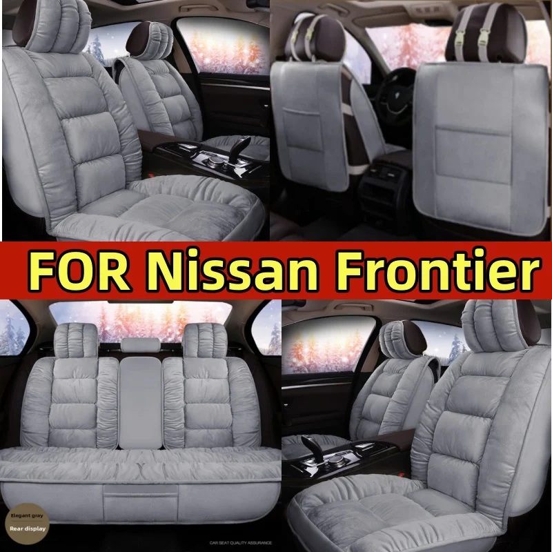 

FOR Nissan Frontier Car seat cover for winter short plush thickened velvet warm soft comfortable car seat full wrap seat cover