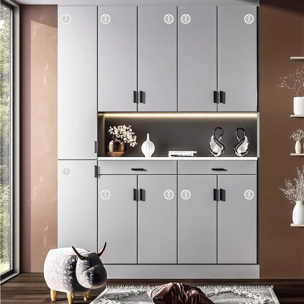 Wardrobe Air Circulation Round Plastic Vents Prevent Dust Accumulation Easy Push Installation Robust Plastic Material