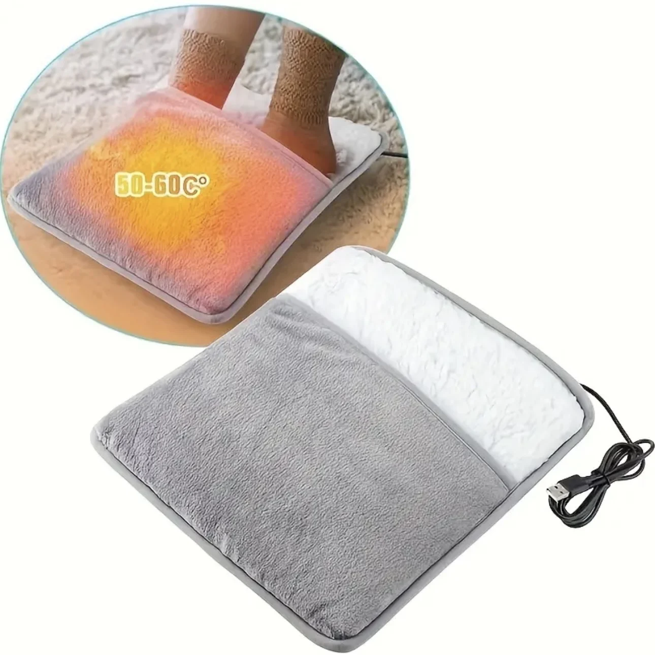 Washable Comfort Electric Foot Warmer – Household Heating Pad with Warm Slipper Function (Word count within limit, product title