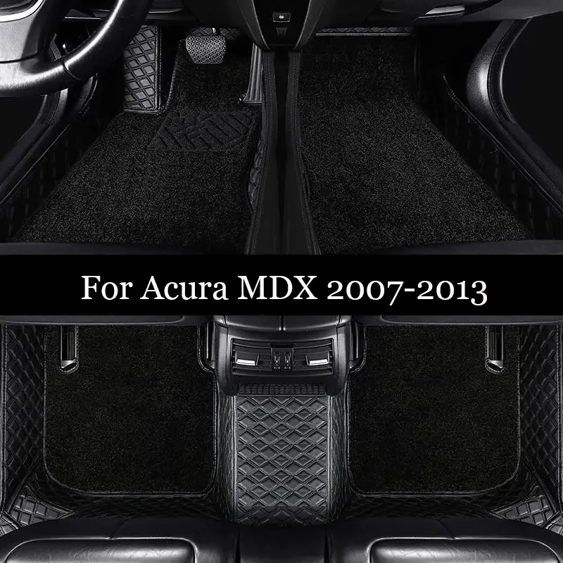 Car Floor Mats For Acura MDX 2013 2012 2011 2010 2009 2008 2007 Auto Interior Accessories Leather Styling Custom Protector