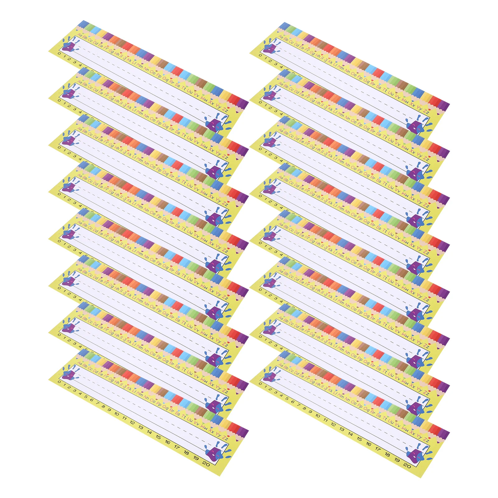 

1Set Paper Name Tags for Desk Classroom Desk Name Labels Nameplates for School Students Students Label Nameplates