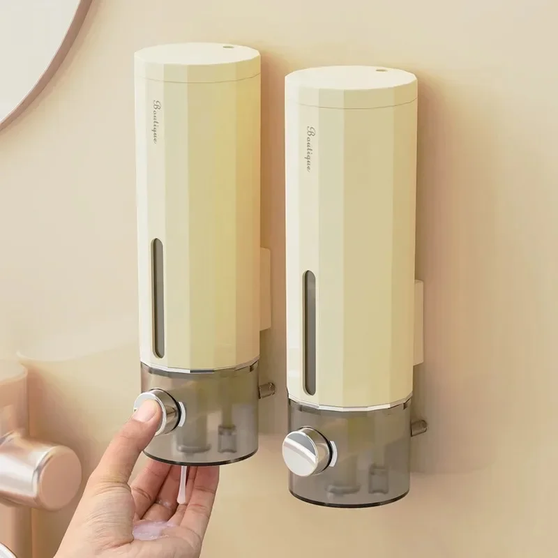 Soap Dispenser Non-Perforating Hand Sanitizer Wall Hanger Press Dispenser Home Hotel Shower Gel Shampoo Box Shower Gel Dispenser