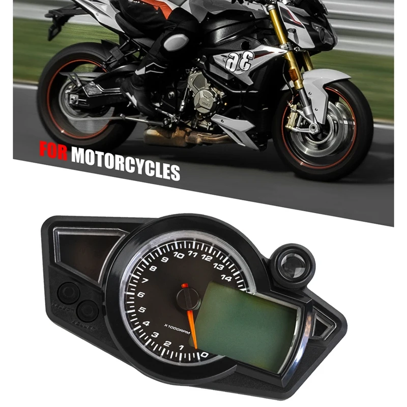 

Universal Motorcycle Digital Meter Assembly Speedometer Odometer Motorcycle LCD Meter Multi-Functional Gauges Instrument