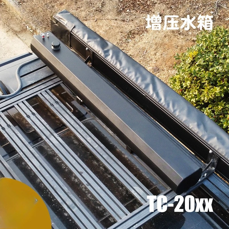 Roof pressurized water tank outdoor camping shower bath aluminum alloy water storage artifact