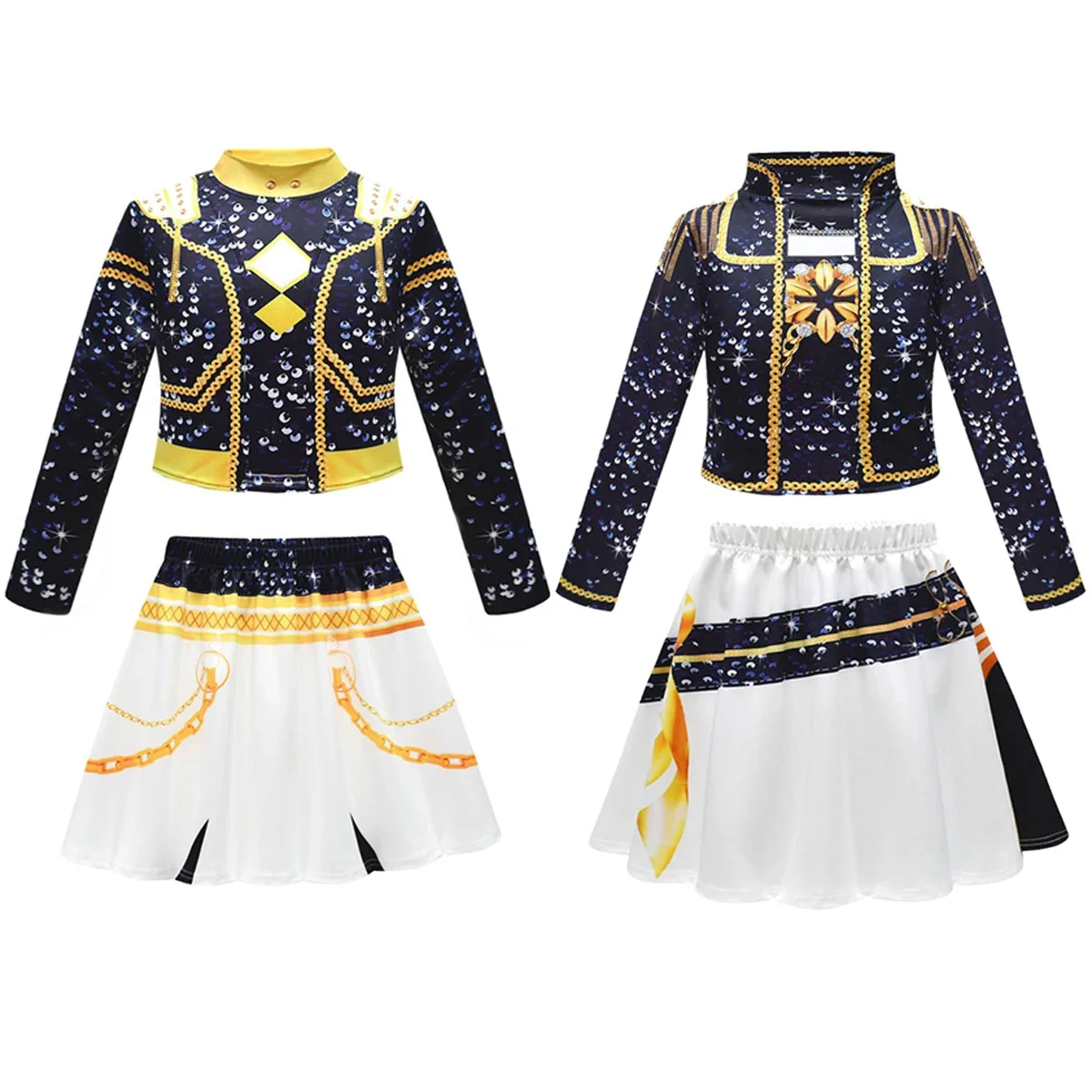 أطفال بنات ثلاثية الأبعاد الطباعة الرقمية رومي زوي ميرا تأثيري القمم تنورة مجموعة زي Kpop شيطان الصيادين موحدة هالوين حفلة لعب الأدوار