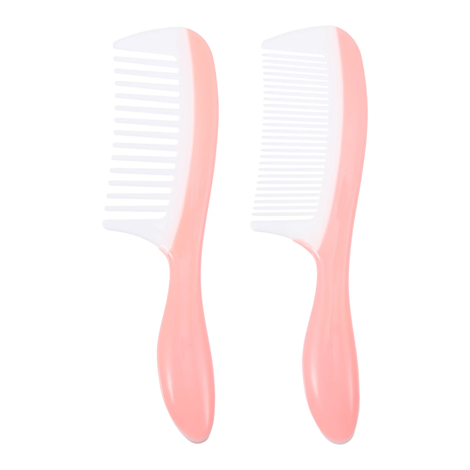 

2 Pcs Hair Comb Detangler Styling Fine Teeth Wide Tooth Dense Plastic Household