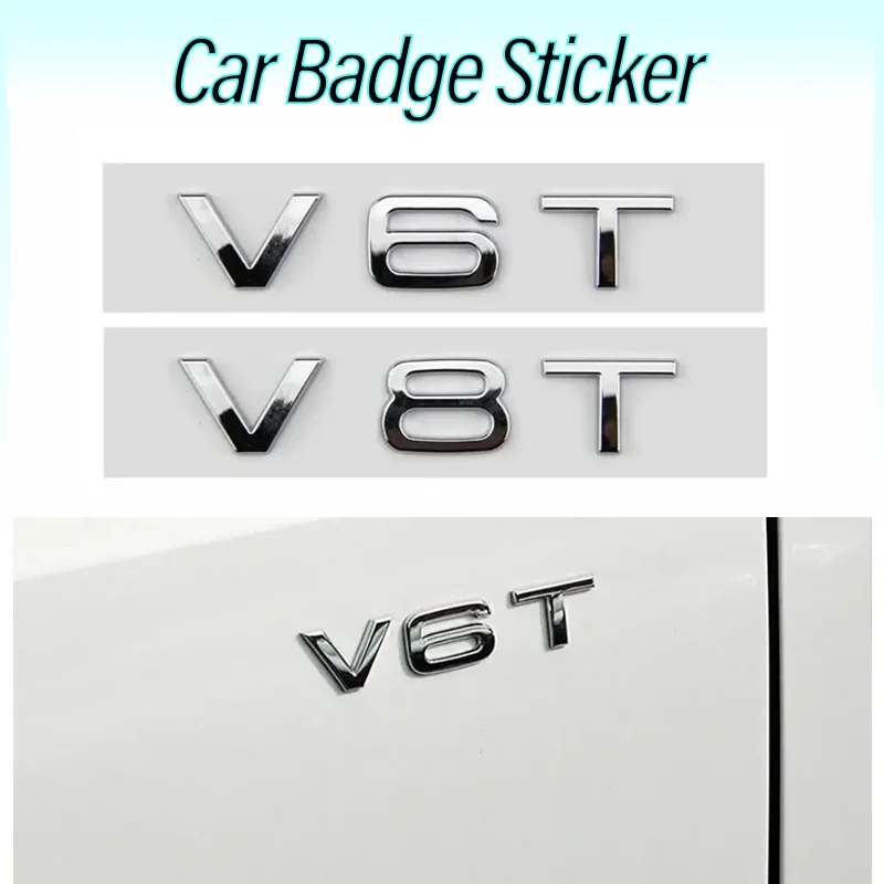

For Audi S3 A4L A6L A7 Q5 Q7 V6T V8T Badge Car Stickers Body Modification Accessories Side Body Logo Emblem Decoration Decals
