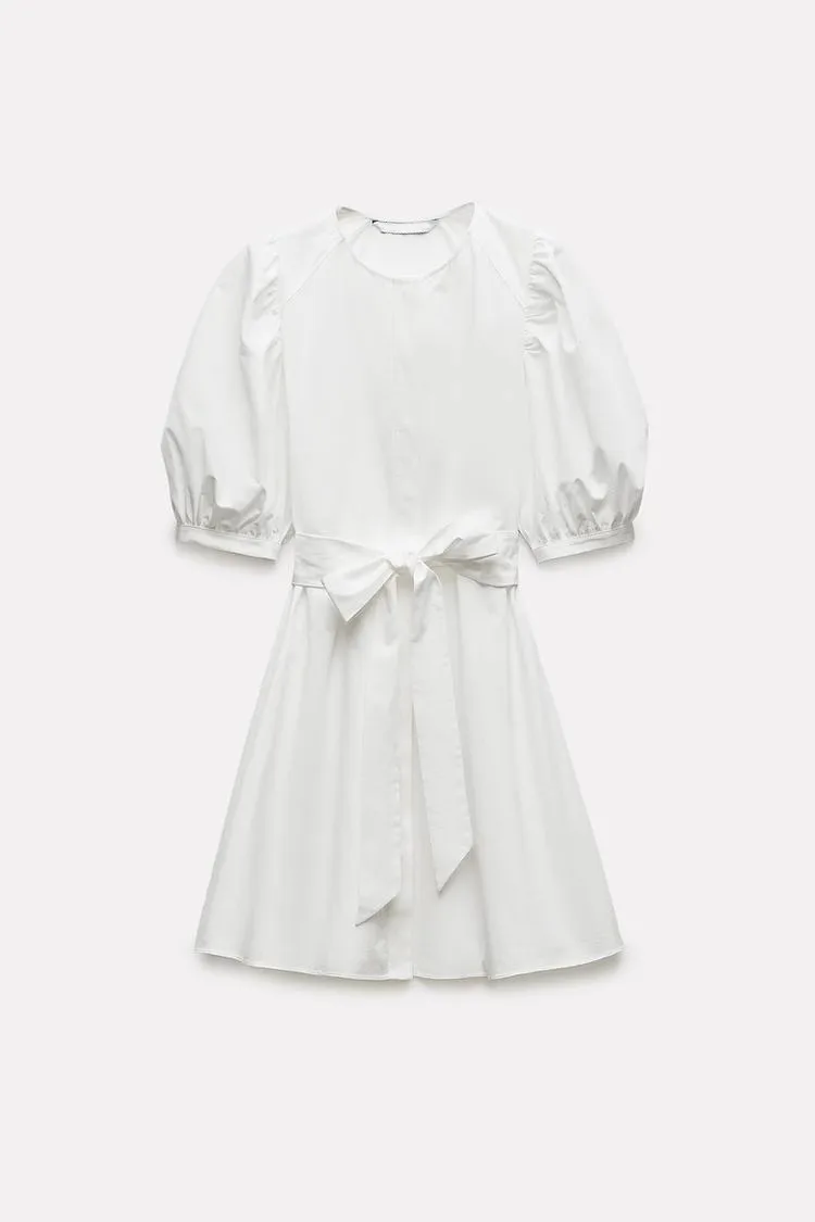 Été 2024 nouveauté femmes Faion polyvalent gonflé Sve Dr trajet Sle v-ne ort Sve autre matériau 00%