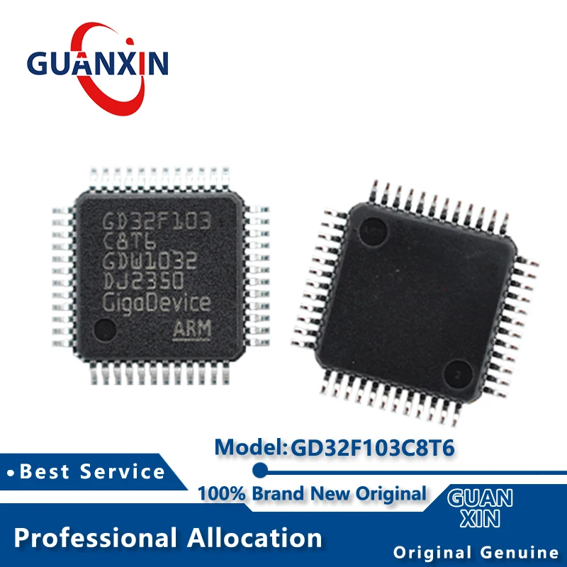 

100% New Electronic Marking GD32F103C8T6 GD32F103C8T6TR LQFP48 GD32F103