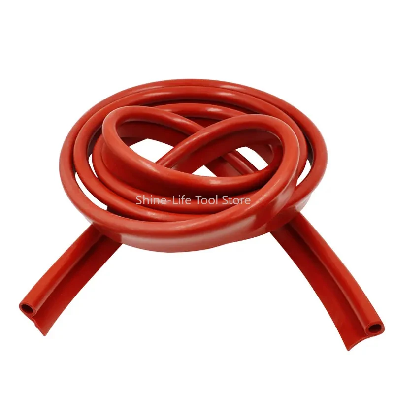 High and Low Temperature Resistant P Type Red Silicone Strip Oven Refrigerator Door Window Silicone Rubber Sealing Strip view 6