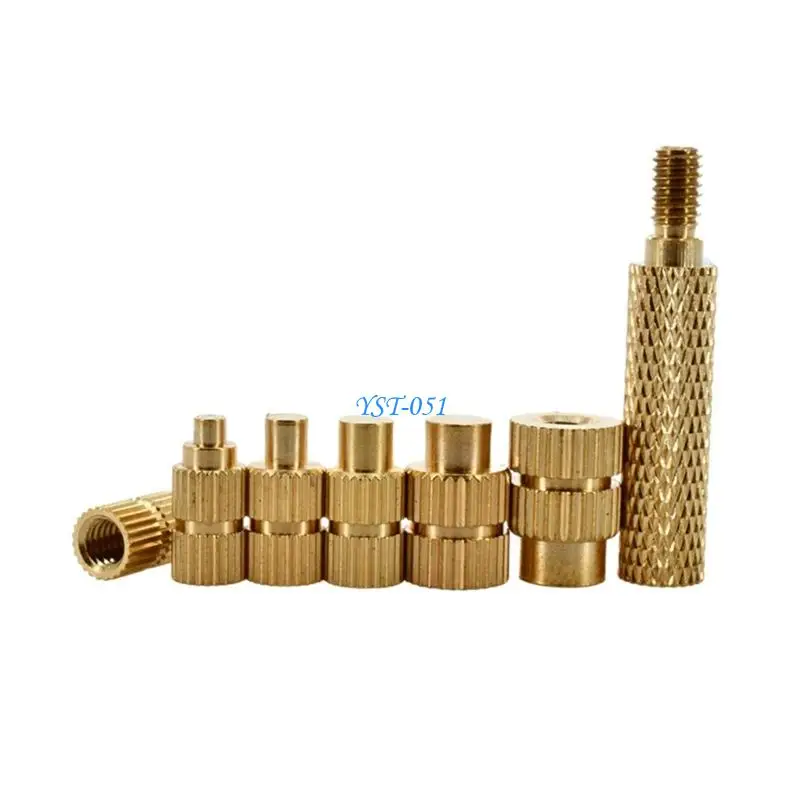 

E15A Heat Activated Brass Insert Nut Temperature Resistance Insert Nut for Electronic