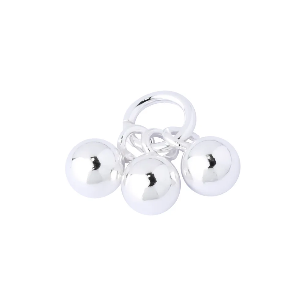 

Подвески из серебра 925 пробы с яркой поверхностью, бусины, ожерелье, кулон, аксессуары ручной работы, сделай сам, серебряное ожерелье, подвески для браслета Plata 925