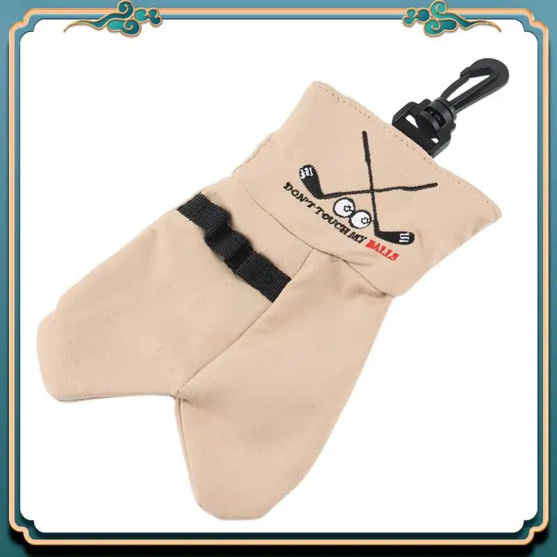 ABMV-4X Golf Ball Storage Bag Holder This Funny Golf Gift Is Sure To Make A Laugh Store Your Golf Accessories Stocking,Brown