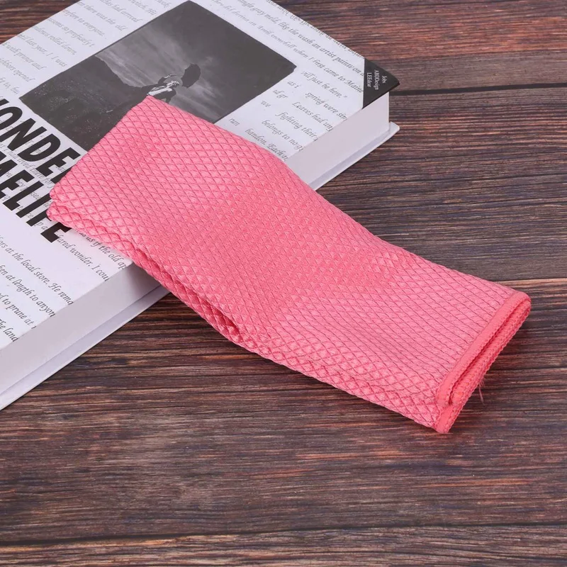 5Pieces Fish Scale Rags Super Absorbents Microfiber Polishing Cleaning Cloths Reusable Glass Wiping Rags 30X40cm