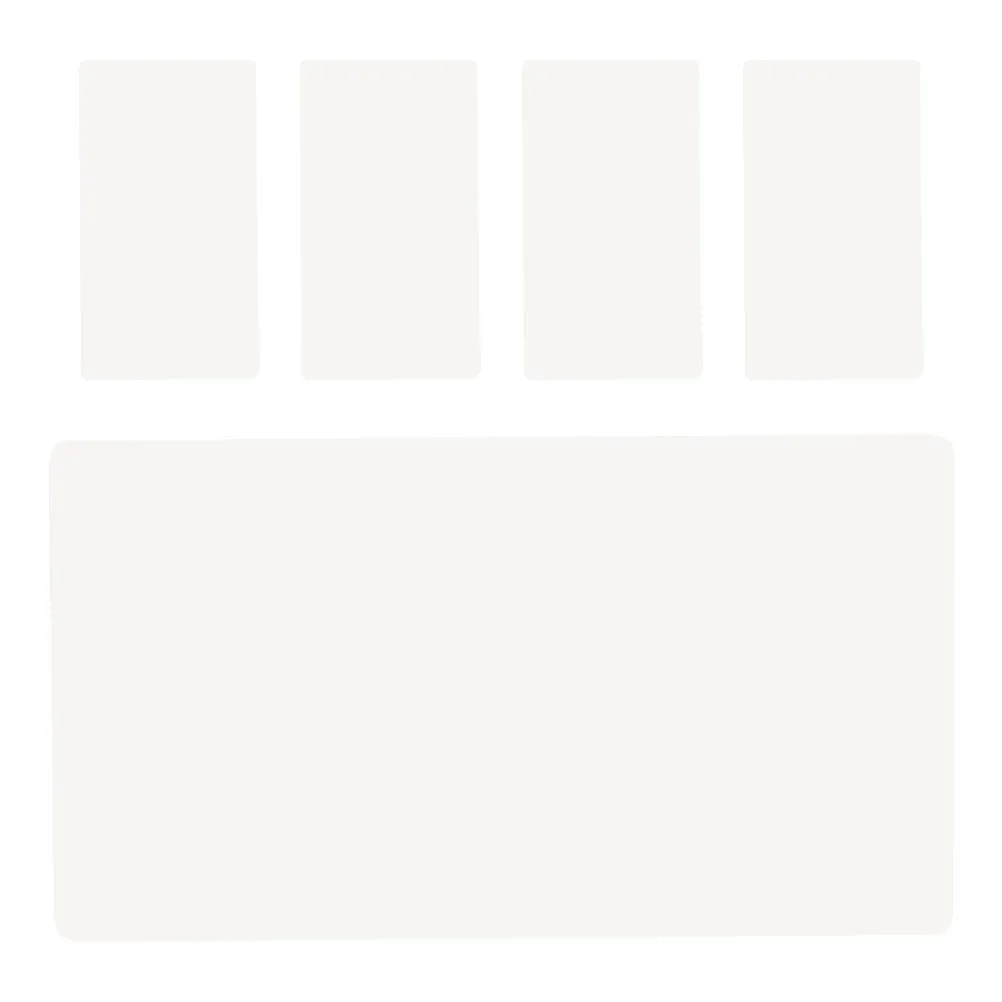 5 個の PVC テンプレートマット 3D ペン描画ボード用クリアステンシルパッド印刷アクセサリークリエイティブプロジェクトツール