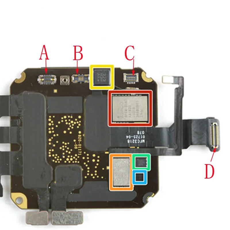 2-10Pcs Battery Flex Cable FPC Connector Plug Jack Contact For Apple Watch Series 4 S4 44mm Board Motherboard