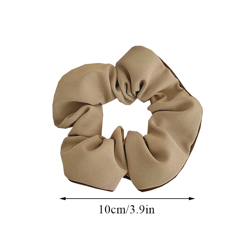 Elegant Black White Hair Scrunchies For Women Girls Large Soft Intestine Hair Ring Ponytail Holder Hair Tie Hair Accessories