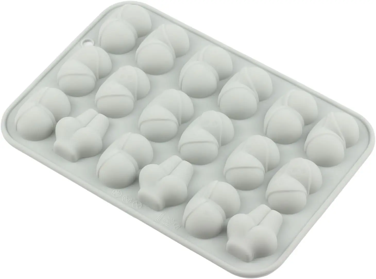 

18-hole 3d Funny Butt Silicone Mold Fondant Candy Chocolate Mould Diy Butt Mold in 6 Shapes Baking Tools Cake Decoration