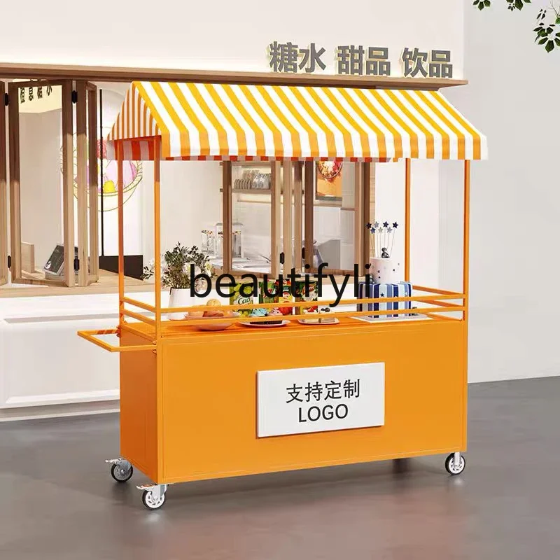 

B61 Железный художественный киоск, тележка, мобильная уличная акция, поплавок, ночной рынок, торговый центр, еда, придорожный киоск